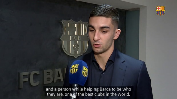 Ferran Torres' first words as Barça player after passing his medical